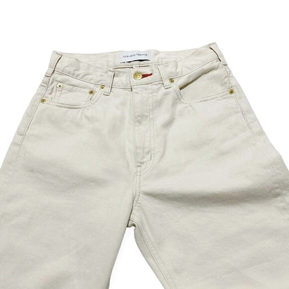 New With Tag TU ES MON TRESOR high-rise turn-up jeans, Size 26 - Picture 8 of 16